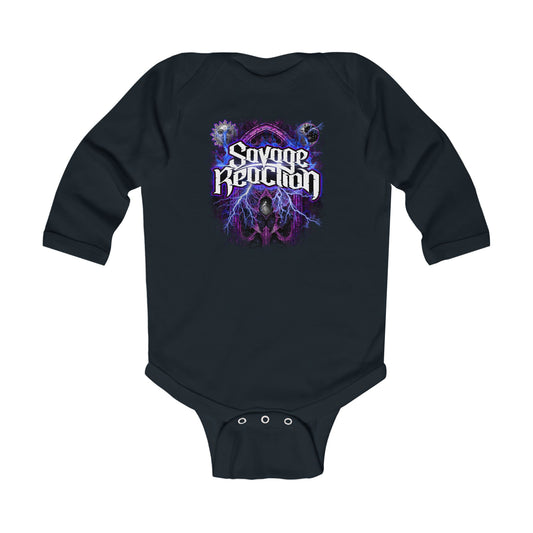 Savage Reaction Infant Long Sleeve Bodysuit - Rock Style Baby Apparel