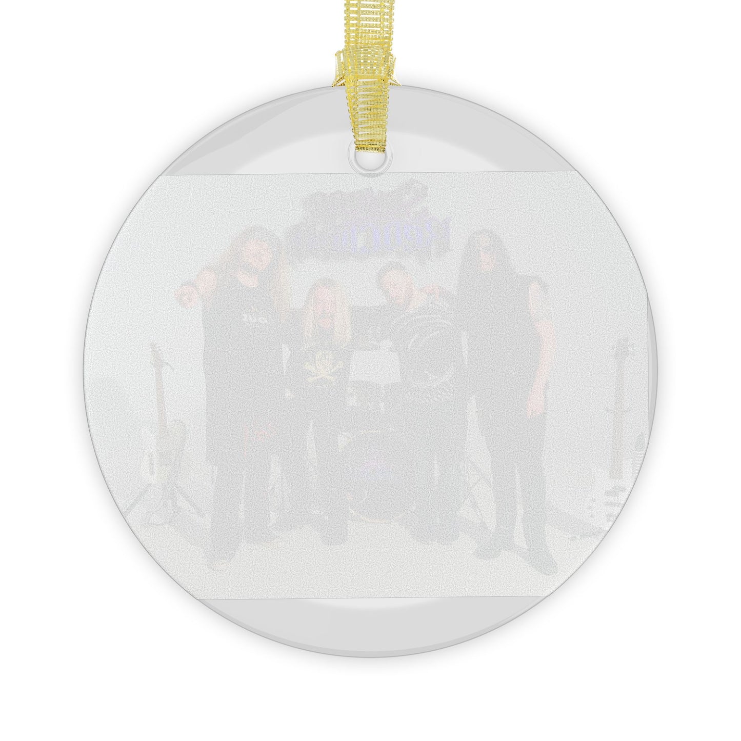 Savage Reaction Band Glass Ornaments - Perfect for Music Lovers and Holiday Decor