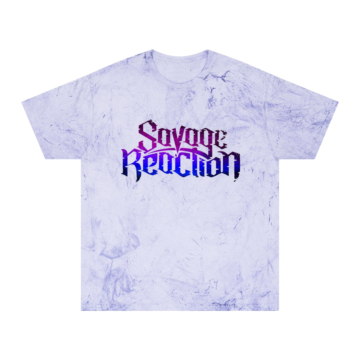 Savage Reaction Unisex Color Blast T-Shirt - Trendy Tie-Dye Graphic Tee