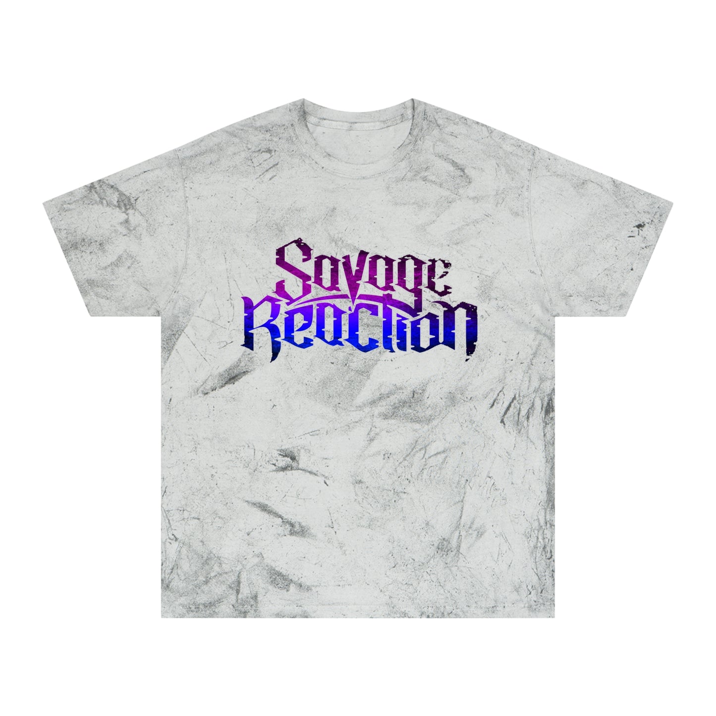 Savage Reaction Unisex Color Blast T-Shirt - Trendy Tie-Dye Graphic Tee