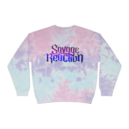 Savage Reaction Unisex Tie-Dye Sweatshirt - Colorful Comfort for Trendsetters