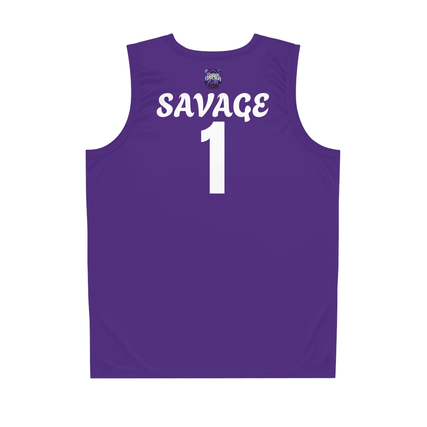 Savage Reaction Basketball Jersey - Bold Purple Sportswear for Fans and Athletes