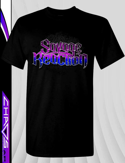 Black SAVAGE REACTION Logo T-shirt